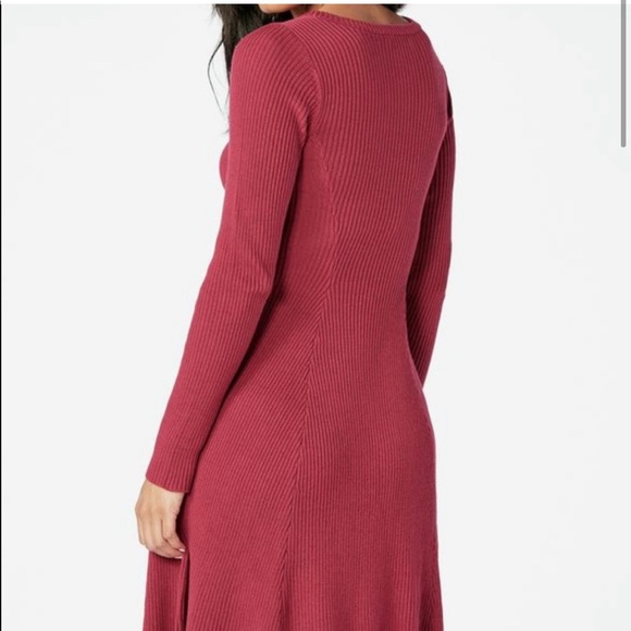 SOLD. 3 XL JustFab Sweater Dresses! Blue dress - Picture 4 of 5